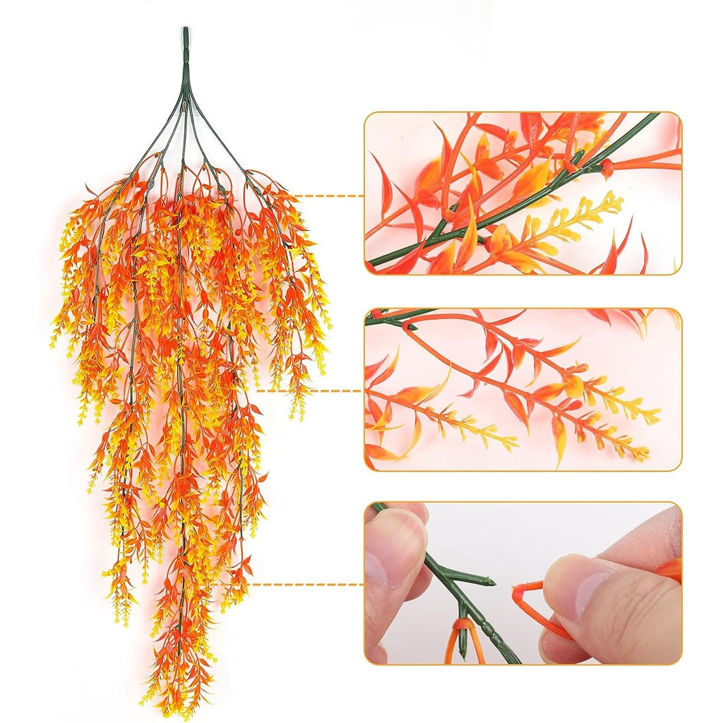 Artificial Colgante Plants Fake Colgante Lavender Faux UV Resistant Lavender Flowers Fake Lavender Plants Colgante Indoor Outside Colgante Decorations