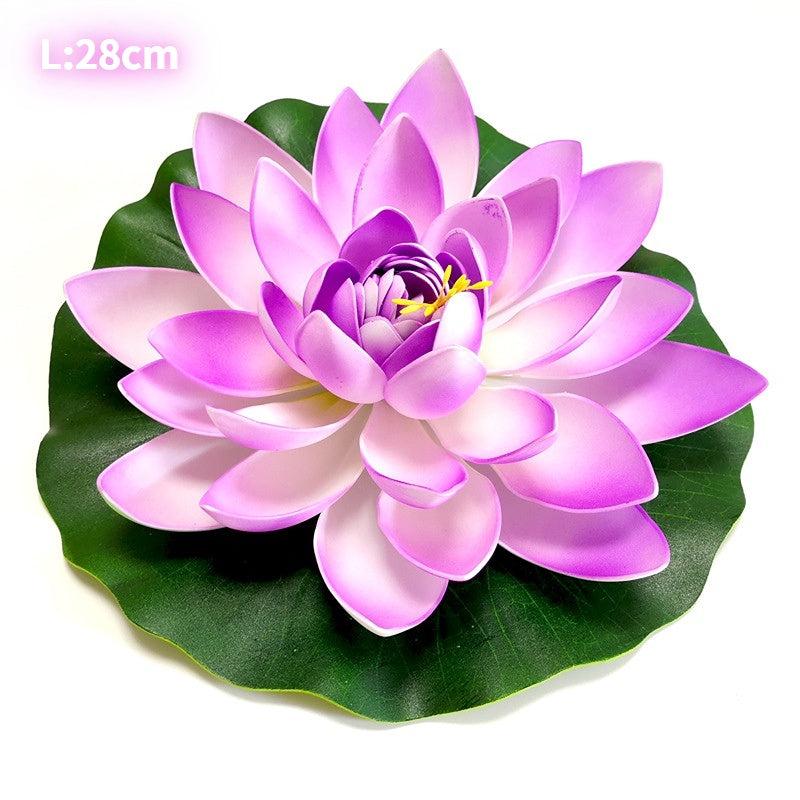 Elegant Lotus Flower and Leaf Set for Decoración, Perfecto para Dance Props and Water Características - Artificial Water Lily, EVA Foam Everlasting Flower, Ideal for Ramadan