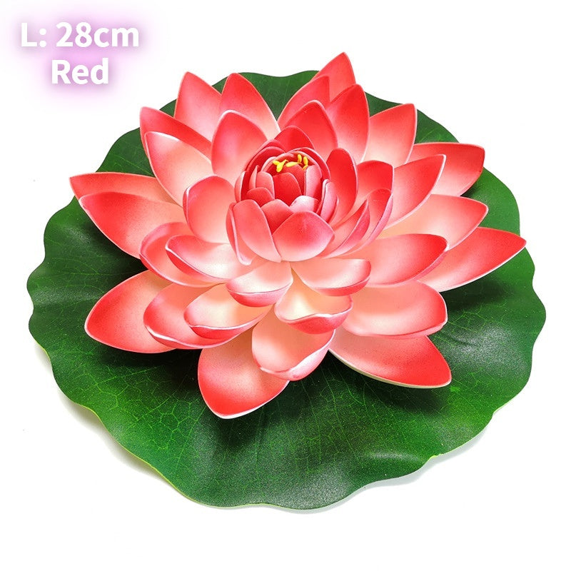 Elegant Lotus Flower and Leaf Set for Decoración, Perfecto para Dance Props and Water Características - Artificial Water Lily, EVA Foam Everlasting Flower, Ideal for Ramadan