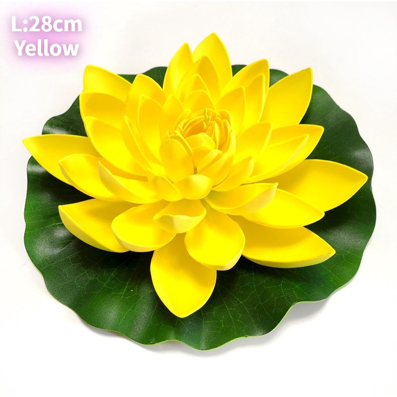 Elegant Lotus Flower and Leaf Set for Decoración, Perfecto para Dance Props and Water Características - Artificial Water Lily, EVA Foam Everlasting Flower, Ideal for Ramadan