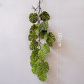 Artificial Vines with Leaves Fake Verde Tropical Garland 60 Pieces Faux Monstera Tropical Palm Leaves for Jungle Safari Planta Party Hogar Pared Jardín Wedding Decoración