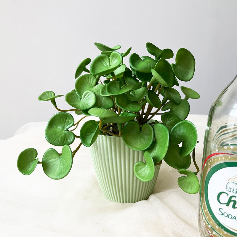 Mini Artificial Trailing Ivy pothos Planta Verde Faux Ivy Planta| Shelf Decoración Hogar Decoración Fake Planta
