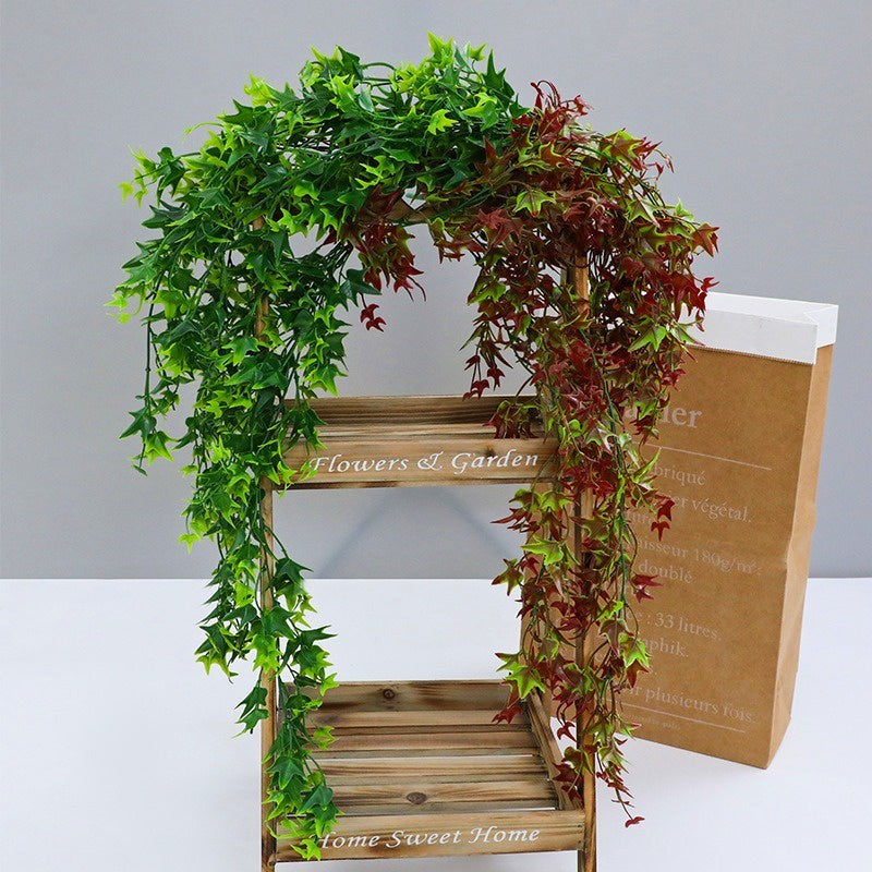 Fake Colgante Maple Planta Plastic Vine Pared Decoración Fake Ivy Vine Simulation Colgante Rattan Artificial Trailing Leaves Plants Decoración Artificial Rattans Chandelier
