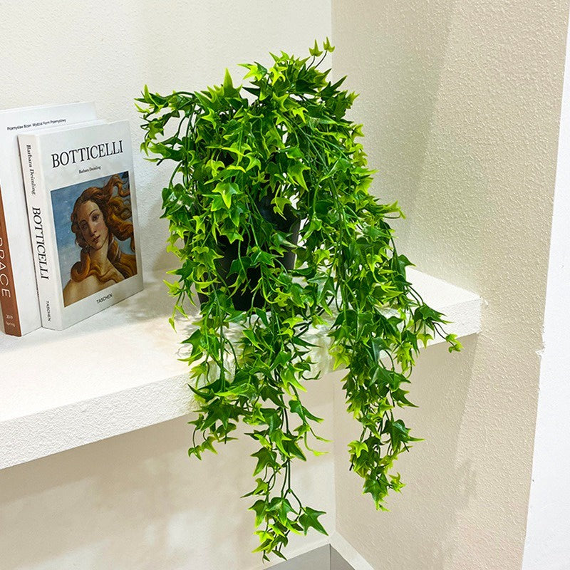 Fake Colgante Maple Planta Plastic Vine Pared Decoración Fake Ivy Vine Simulation Colgante Rattan Artificial Trailing Leaves Plants Decoración Artificial Rattans Chandelier