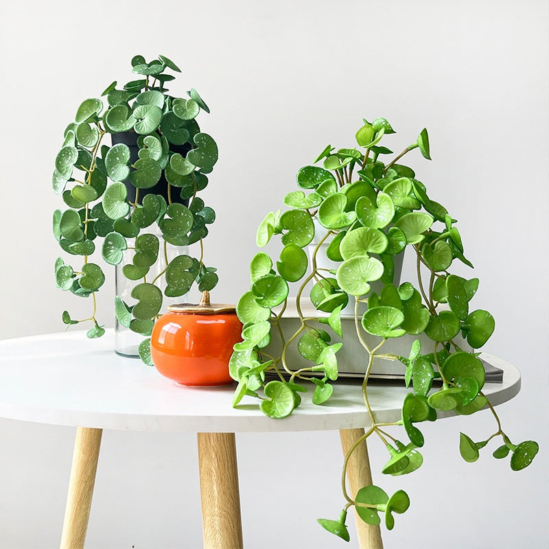 Mini Artificial Trailing Ivy pothos Planta Verde Faux Ivy Planta| Shelf Decoración Hogar Decoración Fake Planta