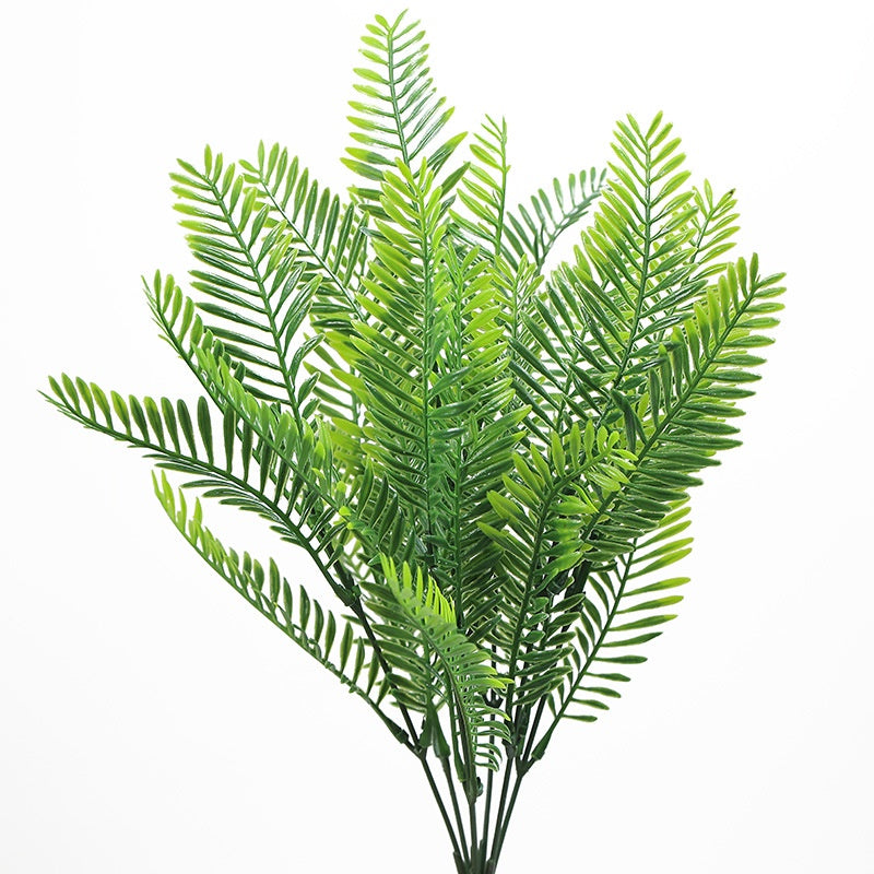 Artificial Shrubs Bushes, Plastic Plants Fern Leaves Fake Persian Grass Wedding Indoor Outdoor Hogar Jardín Kitchen Office Table Centerpieces Arrangements Christmas Decoración