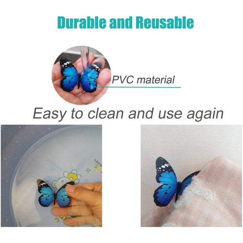3D Butterfly Pared Decoración, 4 Styles Butterfly Pared Decals Removable Mural Stickers Butterfly Decorations for Hogar Room Bedroom Nursery Decoración