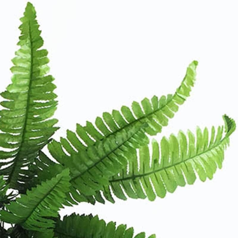Artificial Shrubs, 50cm Large Persian Grass Plastic Plants Fern Leaves Fake Bushes Wedding Indoor Outdoor Hogar Jardín Kitchen Office Table Centerpieces Arrangements Decoración
