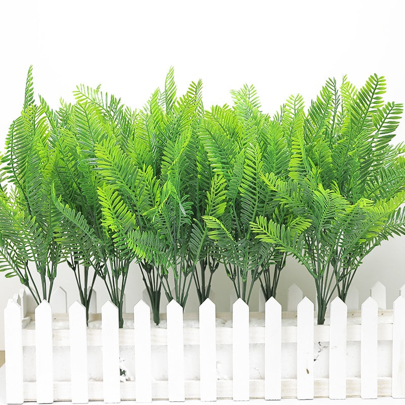 Artificial Shrubs Bushes, Plastic Plants Fern Leaves Fake Persian Grass Wedding Indoor Outdoor Hogar Jardín Kitchen Office Table Centerpieces Arrangements Christmas Decoración