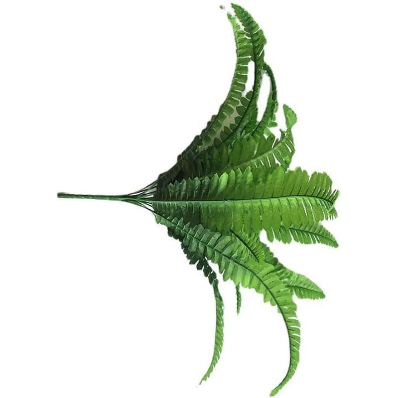 Artificial Shrubs, 50cm Large Persian Grass Plastic Plants Fern Leaves Fake Bushes Wedding Indoor Outdoor Hogar Jardín Kitchen Office Table Centerpieces Arrangements Decoración