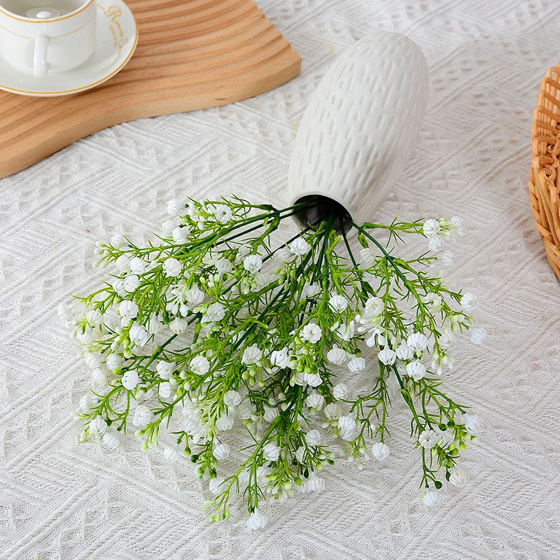 Babys Breath Gypsophila Artificial Flowers Bouquets Real Touch Fake Silk Flowers for Hogar Office Bedroom Festival Wedding