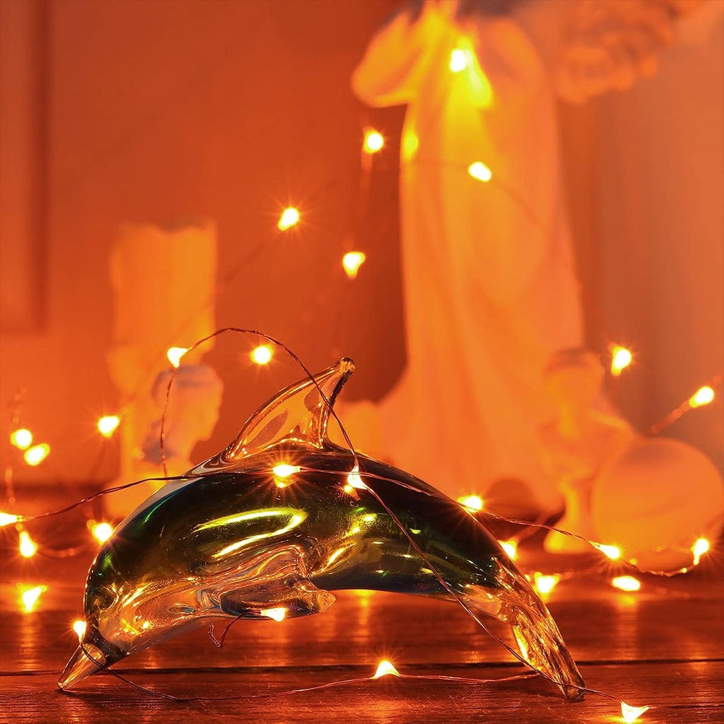 2M/20Leds Fairy Lights Battery Operated, Battery Powered Copper Wire Starry Fairy Lights for Bedroom, Christmas, Parties, Wedding, Centerpiece, Decoración