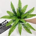 Artificial Shrubs, 50cm Large Persian Grass Plastic Plants Fern Leaves Fake Bushes Wedding Indoor Outdoor Hogar Jardín Kitchen Office Table Centerpieces Arrangements Decoración