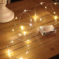 2M/20Leds Fairy Lights Battery Operated, Battery Powered Copper Wire Starry Fairy Lights for Bedroom, Christmas, Parties, Wedding, Centerpiece, Decoración