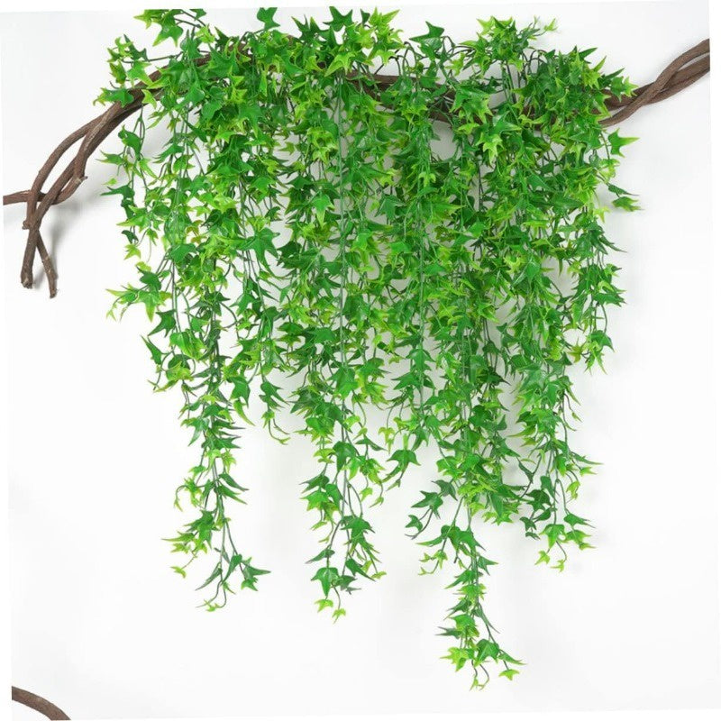 Fake Colgante Maple Planta Plastic Vine Pared Decoración Fake Ivy Vine Simulation Colgante Rattan Artificial Trailing Leaves Plants Decoración Artificial Rattans Chandelier