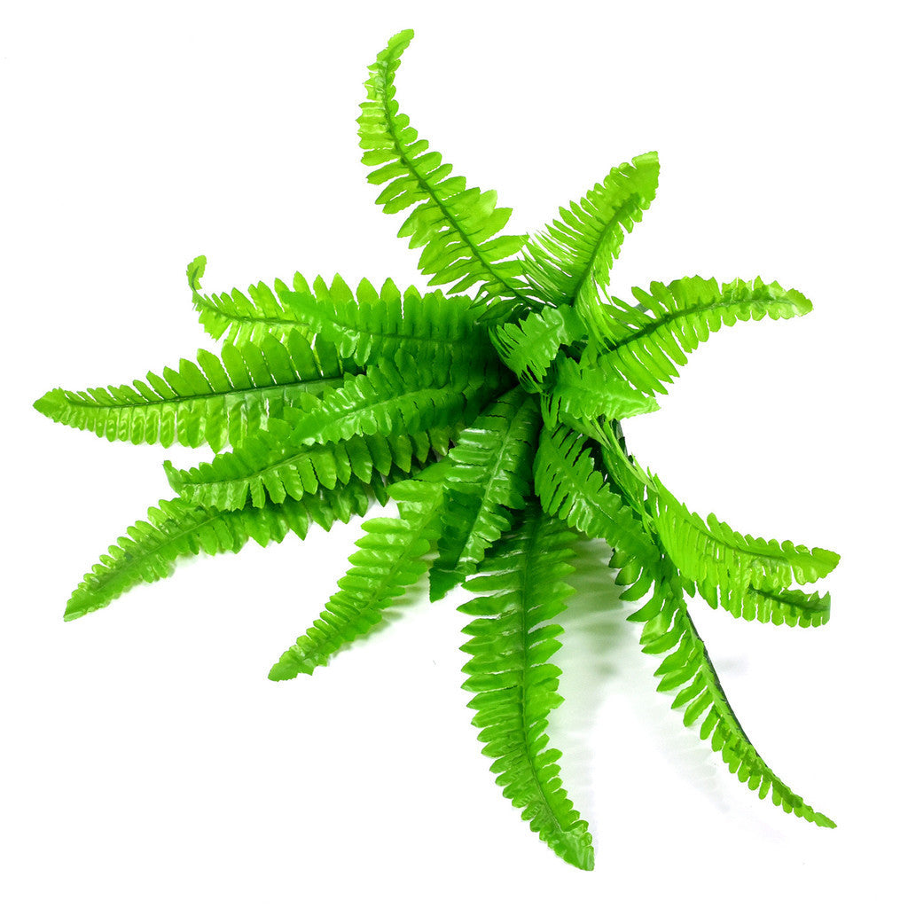 Artificial Shrubs, 50cm Large Persian Grass Plastic Plants Fern Leaves Fake Bushes Wedding Indoor Outdoor Hogar Jardín Kitchen Office Table Centerpieces Arrangements Decoración
