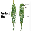 Artificial Succulents Colgante Plants Fake String of Pearls for Pared Hogar Jardín Decoración