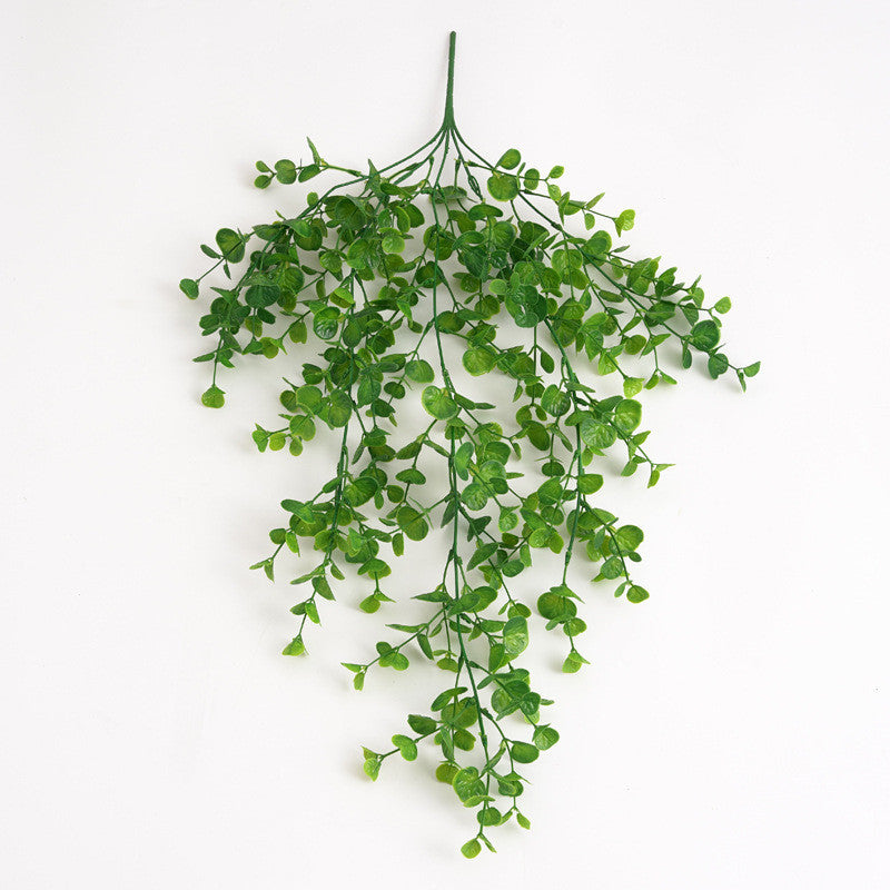 Fake Colgante Plants, Faux Eucalyptus Leafs Greenery Vine, Artificial Colgante Plants, UV Resistant Plastic Plants for Indoor Outdoor Pared Hogar Office Kitchen Room Patio Decoración
