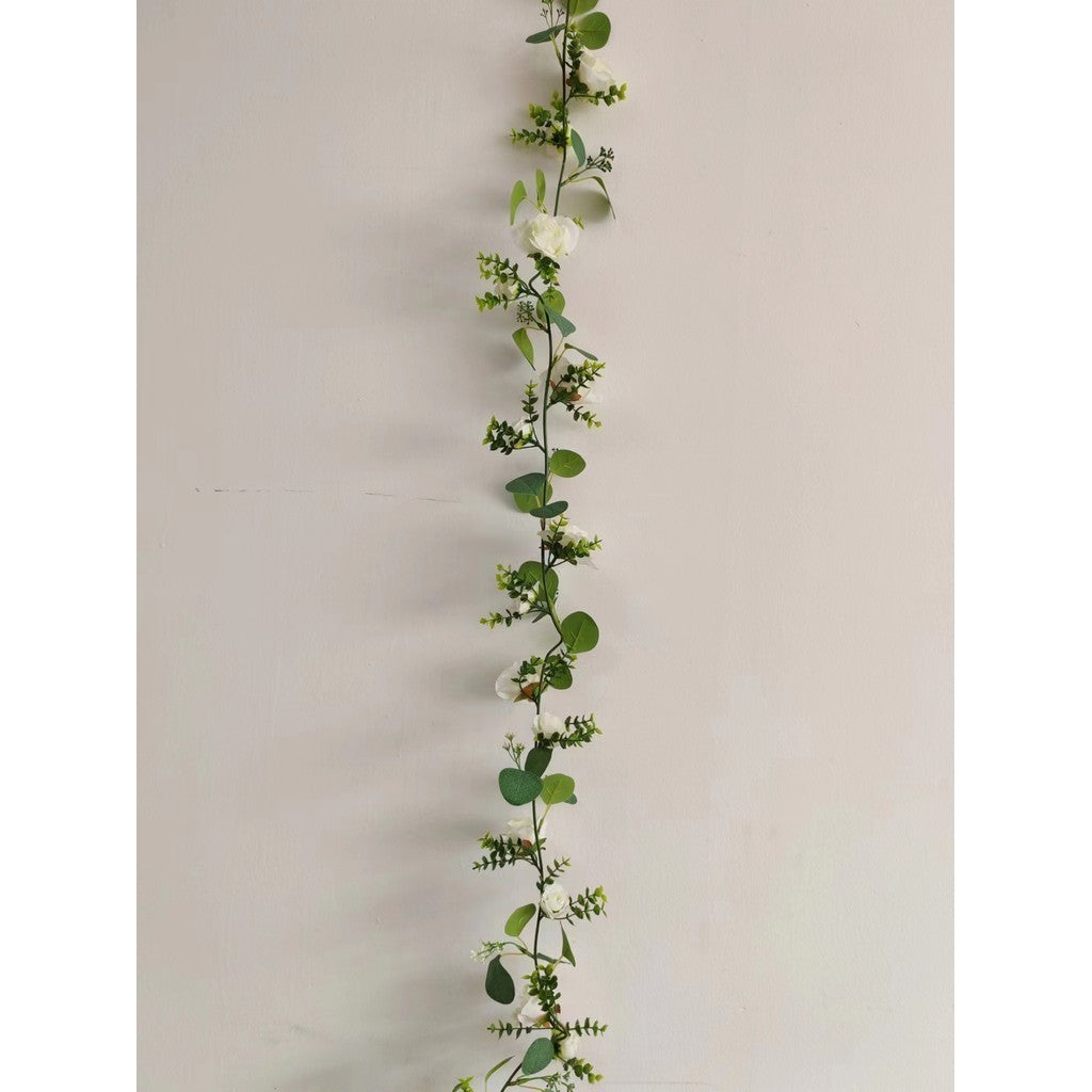 Artificial Vines Faux Eucalyptus Fake Greenery GarlandFlower vine Wedding Backdrop Arch Pared Decoración Fake Colgante Planta for Table Festival Party Bedroom Room Decorations