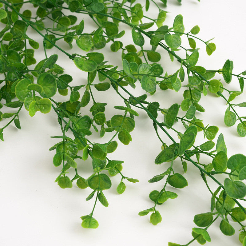 Fake Colgante Plants, Faux Eucalyptus Leafs Greenery Vine, Artificial Colgante Plants, UV Resistant Plastic Plants for Indoor Outdoor Pared Hogar Office Kitchen Room Patio Decoración