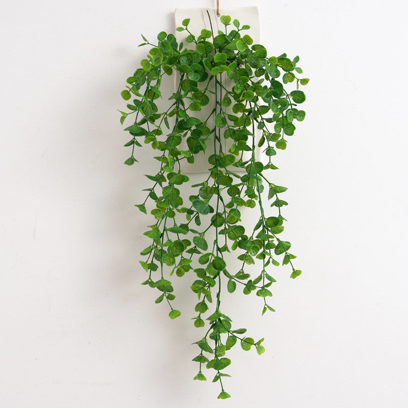 Fake Colgante Plants, Faux Eucalyptus Leafs Greenery Vine, Artificial Colgante Plants, UV Resistant Plastic Plants for Indoor Outdoor Pared Hogar Office Kitchen Room Patio Decoración