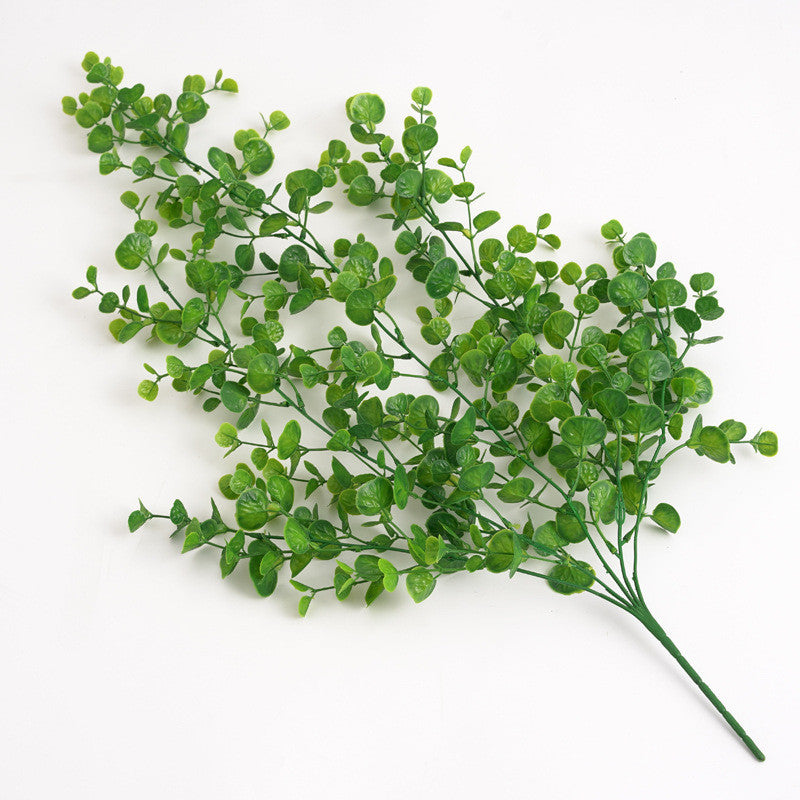 Fake Colgante Plants, Faux Eucalyptus Leafs Greenery Vine, Artificial Colgante Plants, UV Resistant Plastic Plants for Indoor Outdoor Pared Hogar Office Kitchen Room Patio Decoración