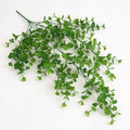 Fake Colgante Plants, Faux Eucalyptus Leafs Greenery Vine, Artificial Colgante Plants, UV Resistant Plastic Plants for Indoor Outdoor Pared Hogar Office Kitchen Room Patio Decoración