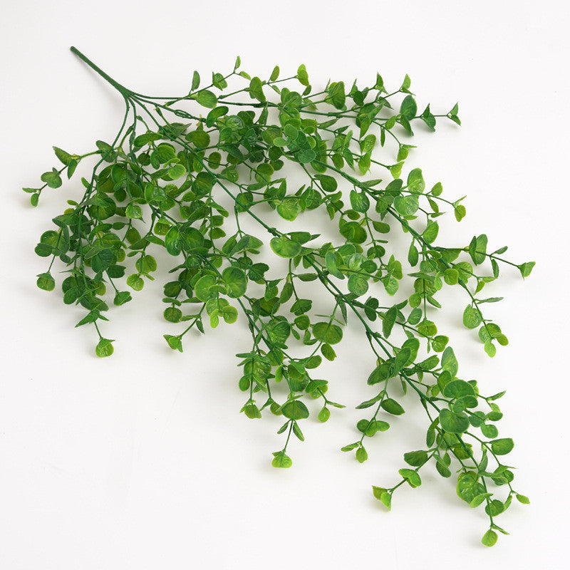 Fake Colgante Plants, Faux Eucalyptus Leafs Greenery Vine, Artificial Colgante Plants, UV Resistant Plastic Plants for Indoor Outdoor Pared Hogar Office Kitchen Room Patio Decoración