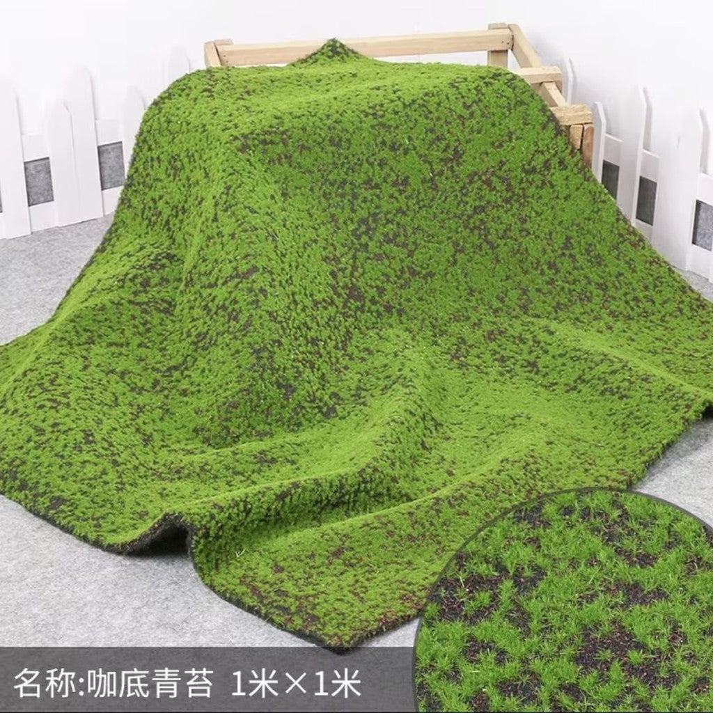 Artificial Moss Mat Fake Grass Rug,DIY Synthetic Turf Landscape Artificial Grass Mats Lawn Carpet for Wedding Hogar Backyard Balcony Indoor Outdoor Decoración