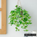 Fake Colgante Plants with Pots, Artificial Faux Anthurium Leaf Colgante Basket Planta for Pared Hogar Room Indoor Outdoor Decoración