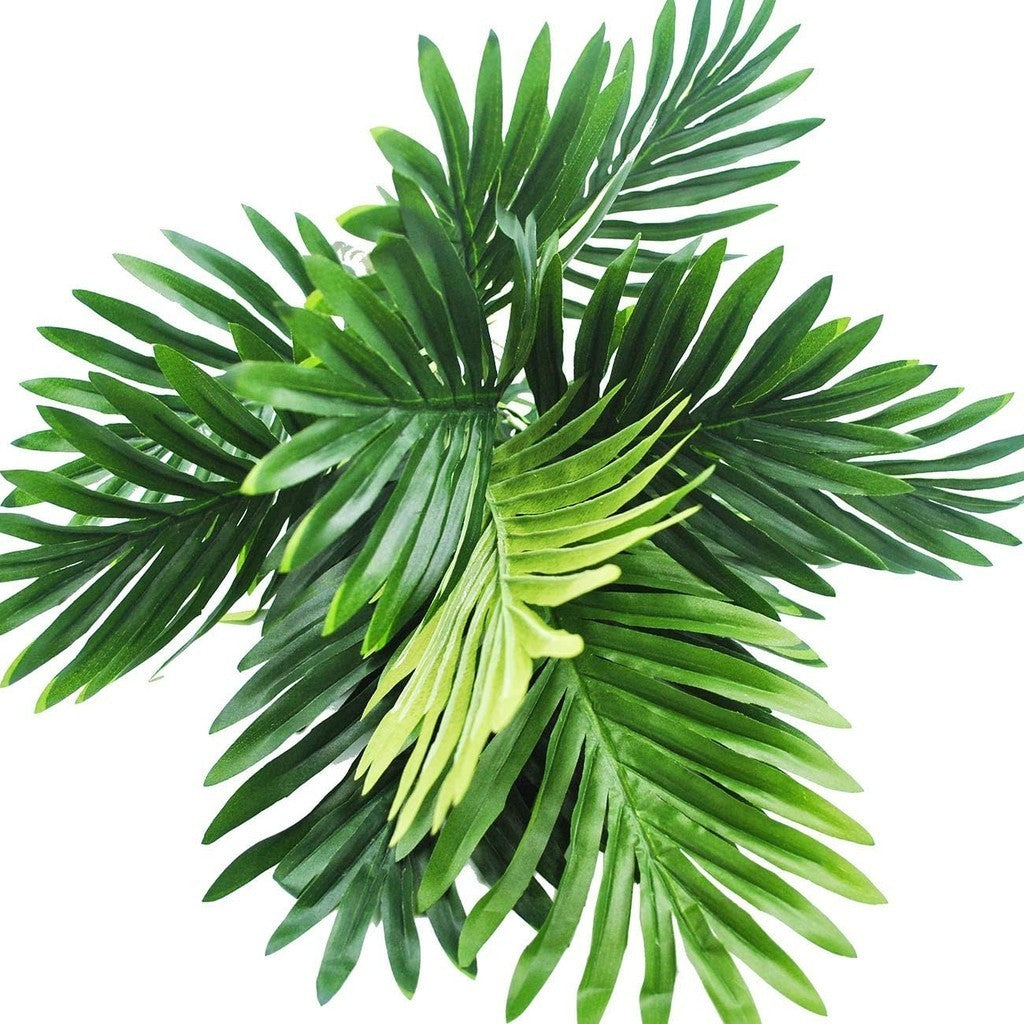 Artificial Palm Tree 30" Tall UV Resistant Tropical Areca Faux Plants Monstera Leaves Floral Arrangement Safari Leaves Party Suppliers Decorations
