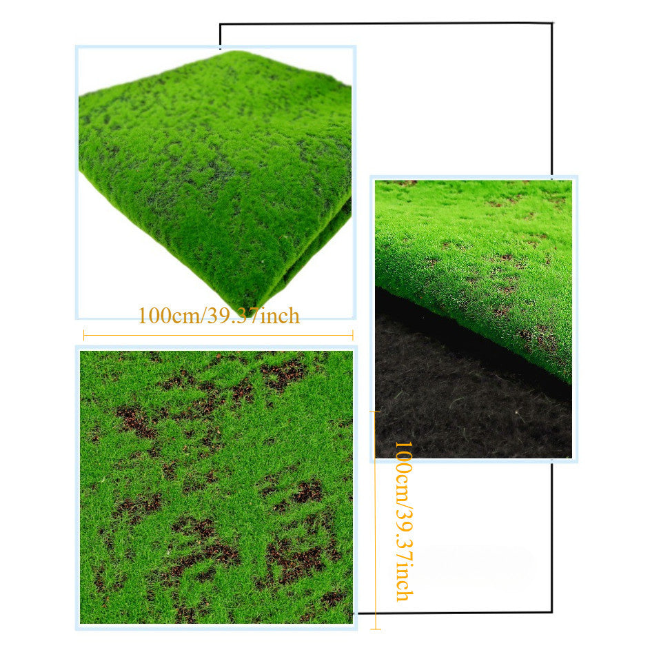 Artificial Moss Mat Fake Grass Rug,DIY Synthetic Turf Landscape Artificial Grass Mats Lawn Carpet for Wedding Hogar Backyard Balcony Indoor Outdoor Decoración