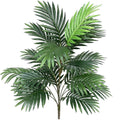 Artificial Palm Tree 30" Tall UV Resistant Tropical Areca Faux Plants Monstera Leaves Floral Arrangement Safari Leaves Party Suppliers Decorations