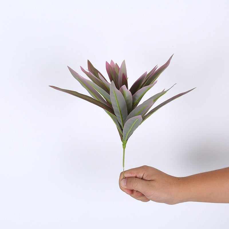 Artificial Dracaena Reflexa Fake Lily Bamboo Verde PU Spider Plants for Vase Bouquets Hogar Office Wedding Decoración