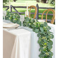 Artificial Ivy Greenery Eucalyptus Garland Fake Vines Fake Ivy Leaves Table Decoración Verde Colgante Vines Decoración Artificial Vines Plants Backdrop for Hogar Outdoor Indoor Pared Decoración