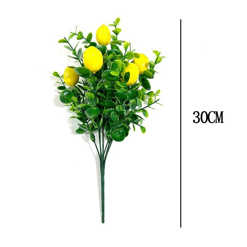 Fake Lemon Centerpieces for Tables Artificial Lemons Decoración for Hogar Faux Lemon Branches with Mason Jar Summer Centerpieces Lemon Decorations for Farmhouse Office Kitchen