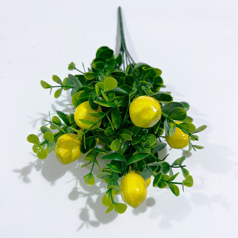 Fake Lemon Centerpieces for Tables Artificial Lemons Decoración for Hogar Faux Lemon Branches with Mason Jar Summer Centerpieces Lemon Decorations for Farmhouse Office Kitchen