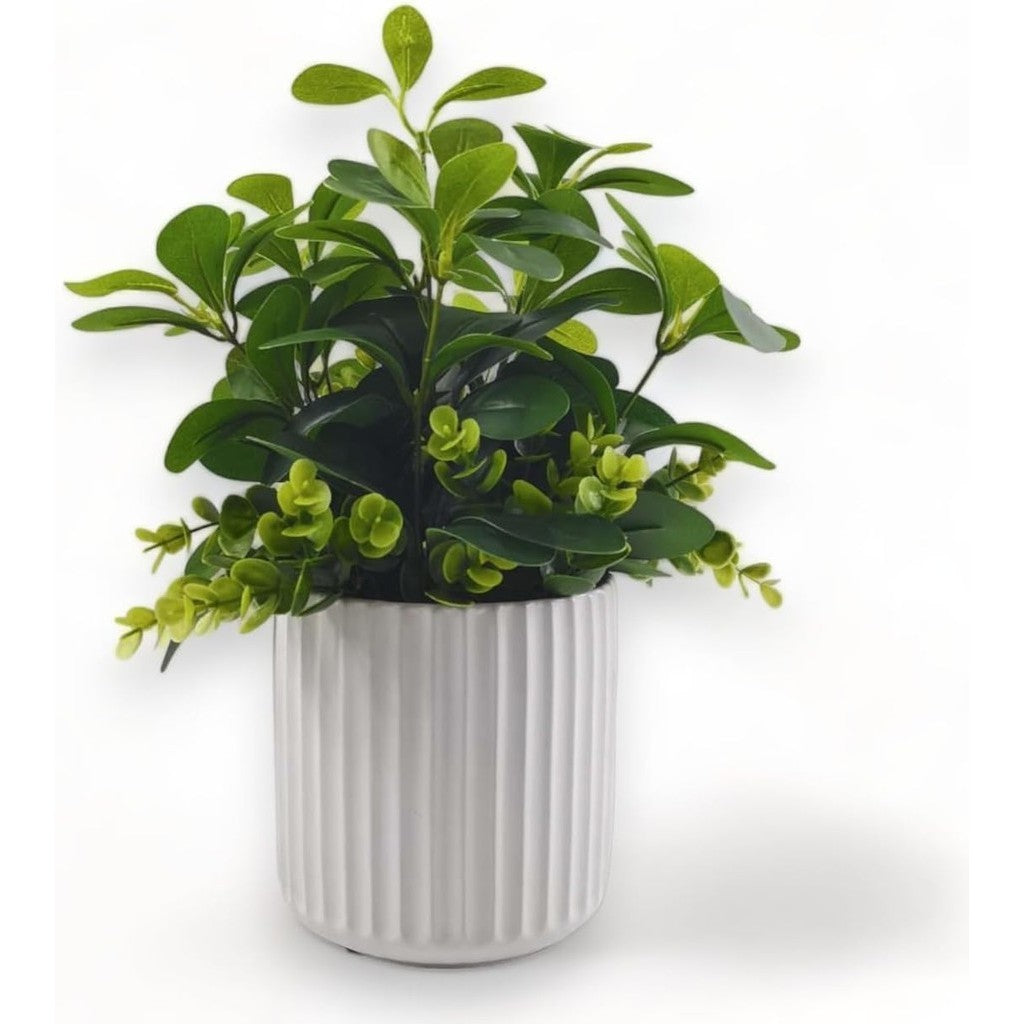 Realistic Fake Plants in Pot, Artificial Plants Indoor for Room Decoración, Small Faux Plants Indoor, Desk Plants for Office, Fake House Planta in Pot, Housewarming Gifts