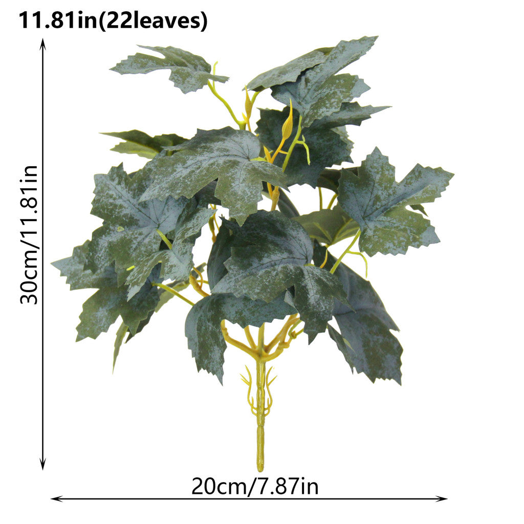 Artificial Maple Leaves Branches, Faux Autumn Leaves, Fake Fall Maple Leaves Stems, Fall Maple Shrubs, Faux Autumn Plants, Thanksgiving Decorations Table Centerpieces