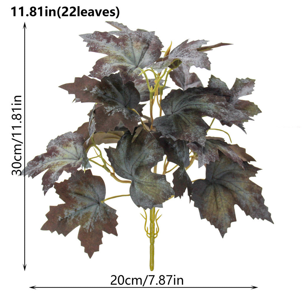 Artificial Maple Leaves Branches, Faux Autumn Leaves, Fake Fall Maple Leaves Stems, Fall Maple Shrubs, Faux Autumn Plants, Thanksgiving Decorations Table Centerpieces