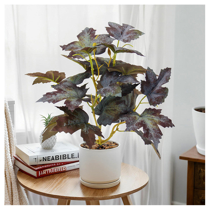 Artificial Maple Leaves Branches, Faux Autumn Leaves, Fake Fall Maple Leaves Stems, Fall Maple Shrubs, Faux Autumn Plants, Thanksgiving Decorations Table Centerpieces