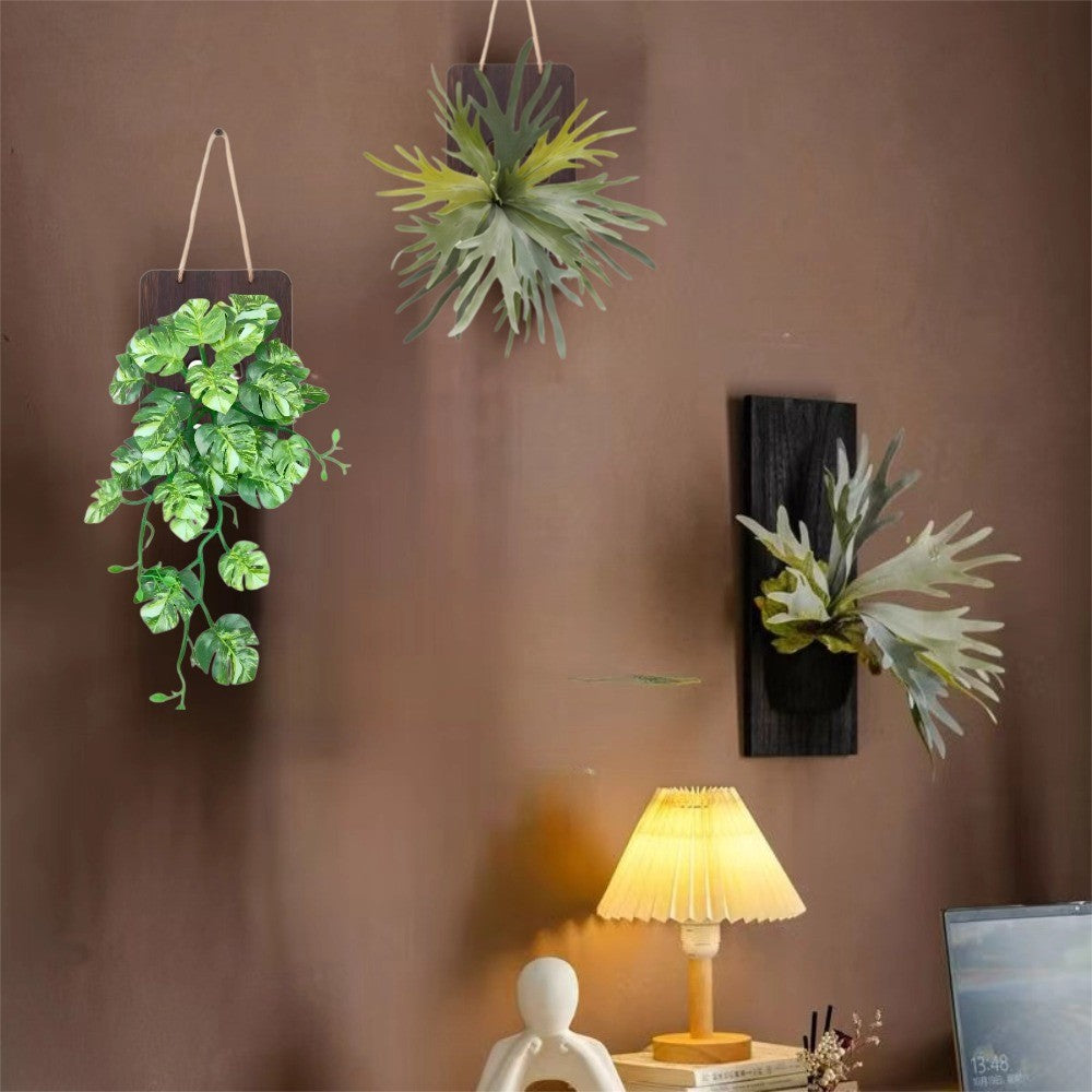 Artificial Verde Vine Planta Pared Decoración Colgante Fake Pothos Money Planta for Hogar Office Decoración