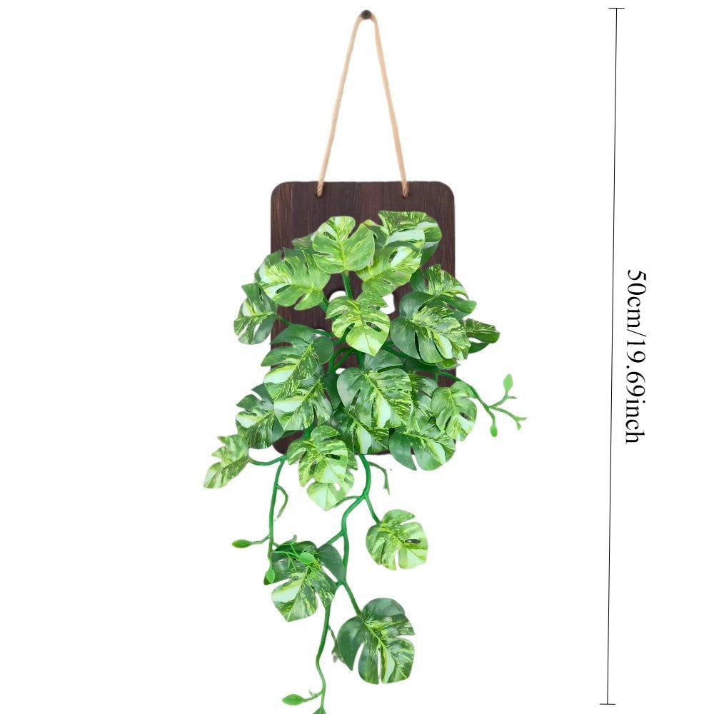 Artificial Verde Vine Planta Pared Decoración Colgante Fake Pothos Money Planta for Hogar Office Decoración