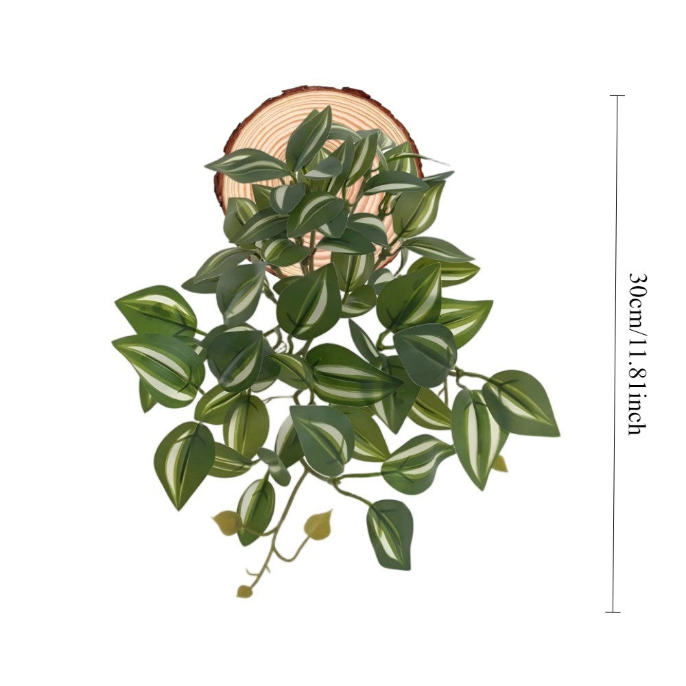 Artificial Verde Vine Planta Pared Decoración Colgante Fake Pothos Money Planta for Hogar Office Decoración