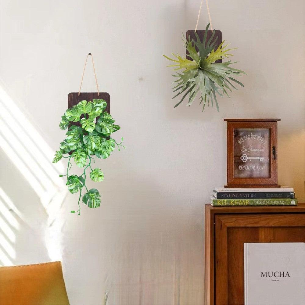 Artificial Verde Vine Planta Pared Decoración Colgante Fake Pothos Money Planta for Hogar Office Decoración