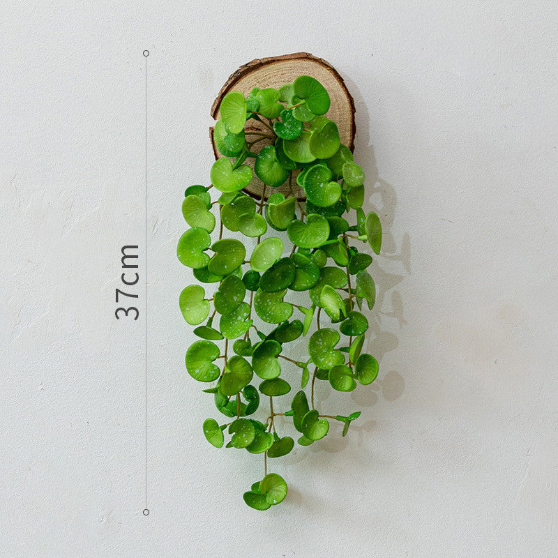 Artificial Verde Vine Planta Pared Decoración Colgante Fake Pothos Money Planta for Hogar Office Decoración
