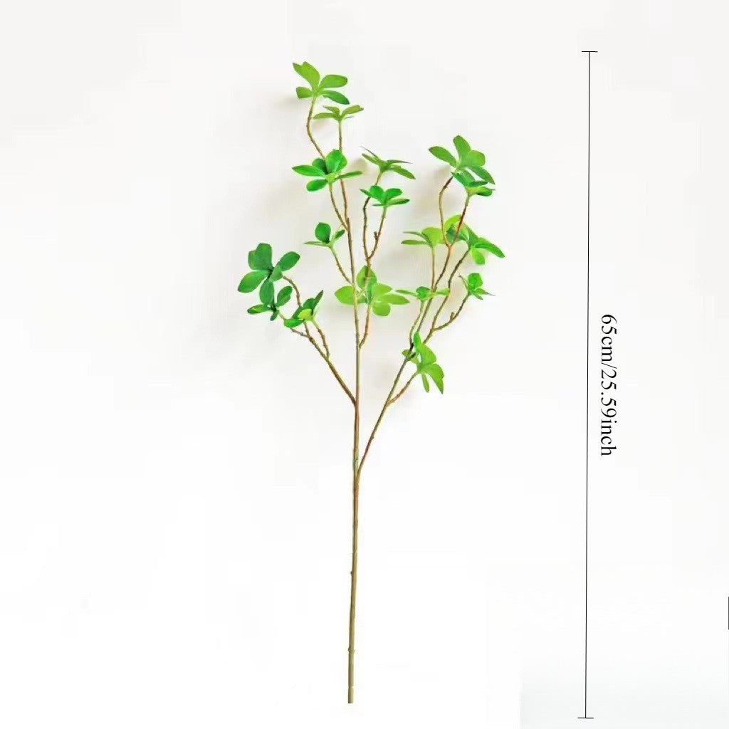 65cm Faux Artificial Vibrant Greenery Stems, Textured Minimalist Jug, Fake Stem Plants, Decorative Farmhouse, Console Table Centerpiece Decoración